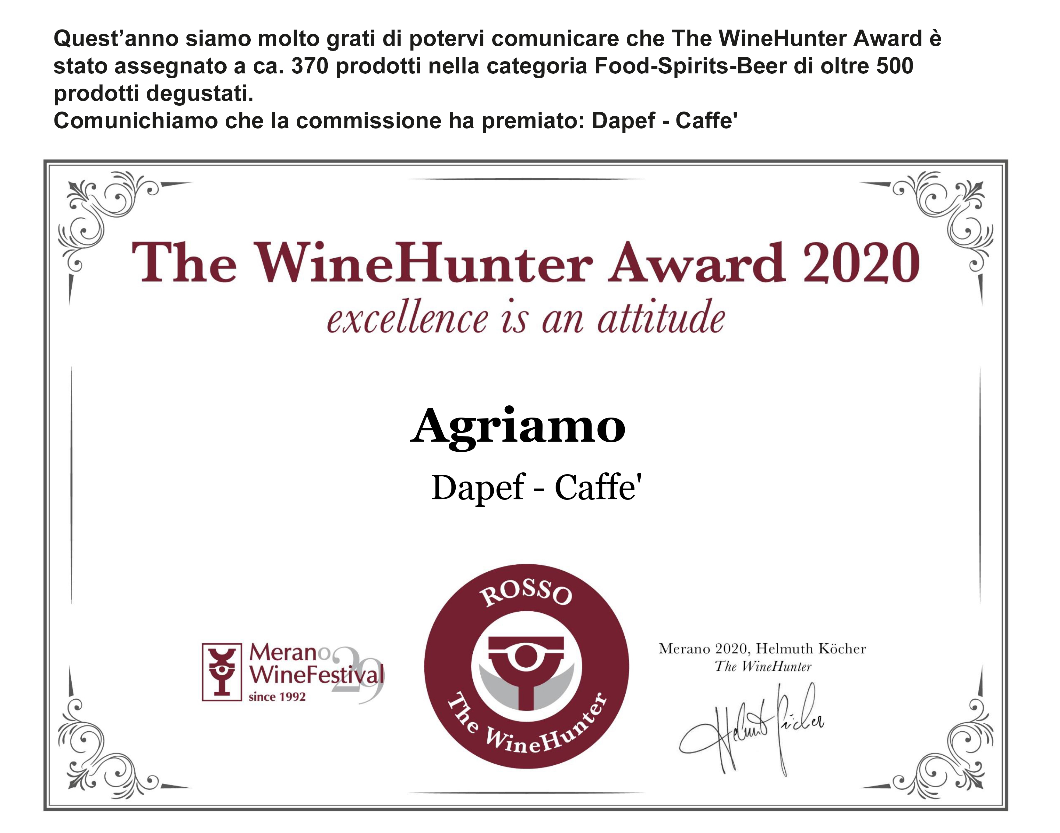 The WineHunter Award 2020